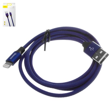 USB кабель Baseus Yiven, USB тип A, Lightning, 120 см, 2 A, синий, #CALYW 13