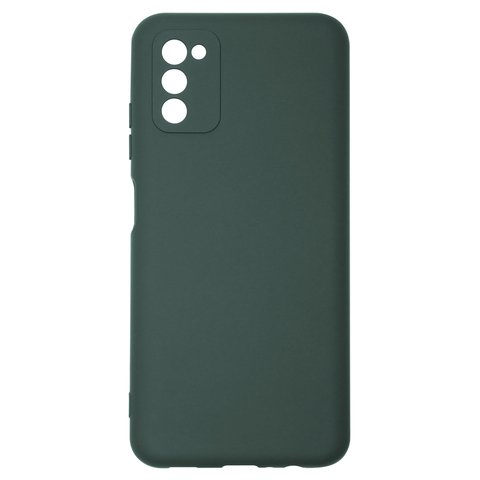 Чехол для Samsung A037 Galaxy A03s, зеленый, Original Soft Case, силикон, dark green 63 