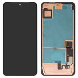 Дисплей для Google Pixel 8 Pro, чорний, з рамкою, Оригінал (переклеєне скло), GC3VE, G1MNW