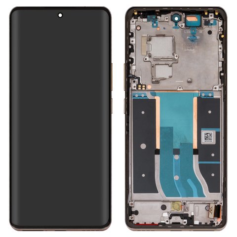 Дисплей для Realme 12 Pro, золотистий, з рамкою, Original PRC , RMX3842