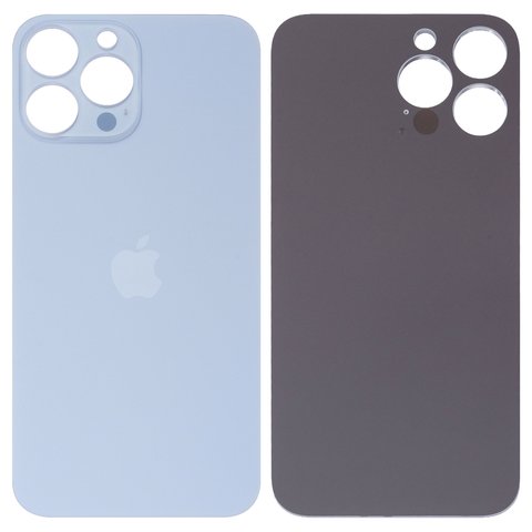 Задня панель корпуса для iPhone 13 Pro Max, блакитна, не потрібно знімати скло камери, Original PRC , sierra Blue, big hole