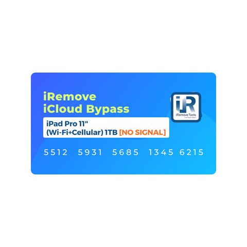 iCloud Bypass for iPad Pro 11" 1TB | Cellular [No Signal] & WiFi