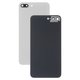 Housing Back Cover compatible with iPhone 8 Plus, (white, with camera lens, small hole)