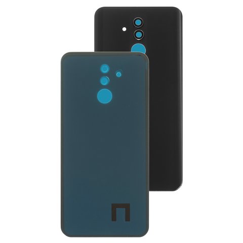 Задняя панель корпуса для Huawei Mate 20 lite, черная, со стеклом камеры
