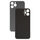 Housing Back Cover compatible with iPhone 12 Pro Max, (gray, no need to remove the camera glass, big hole, graphite)