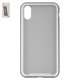 Case Baseus compatible with Apple iPhone X, iPhone XS, (silver, transparent, metalic, magnetic) #WIAPIPH58-CS0S