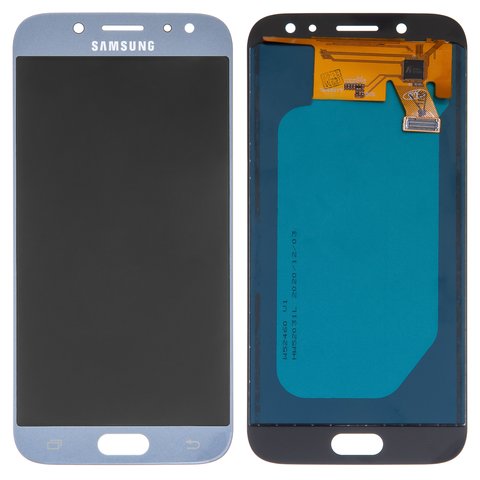 LCD compatible with Samsung J530 Galaxy J5 2017 , blue, with light adjustable, without frame, Copy, TFT  