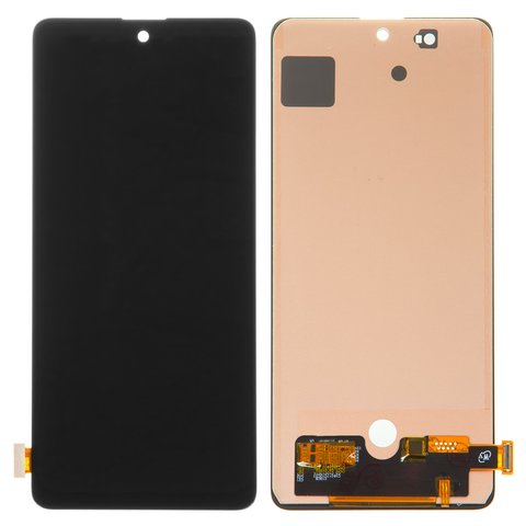 LCD compatible with Samsung A715 Galaxy A71, black, without frame, Copy, TFT  