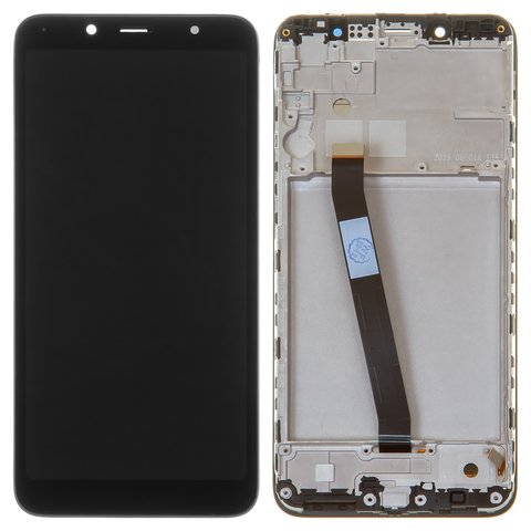 LCD compatible with Xiaomi Redmi 7A, black, with frame, original change glass  , MZB7995IN, M1903C3EG, M1903C3EH, M1903C3EI 