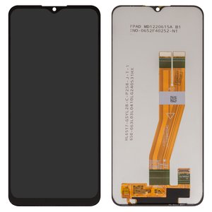 Дисплей для Samsung A025F DS Galaxy A02s, M025 Galaxy M02s, черный, без рамки, Original PRC , с желтым шлейфом, 160,5x72 mm 