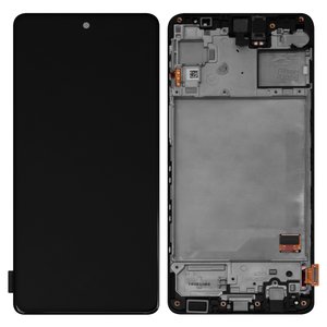 Pantalla LCD puede usarse con Samsung M317 Galaxy M31s, negro, con marco, Original PRC 