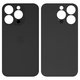Housing Back Cover compatible with iPhone 14 Pro, (black, no need to remove the camera glass, big hole)