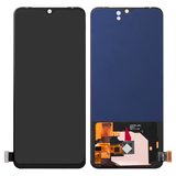 LCD compatible with Vivo V21, V21 5G, (black, without frame, High Copy, with wide edge, (OLED))