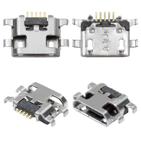 Charge Connector compatible with Nokia 2.4, C31; Samsung A107 Galaxy A10s, A107F DS Galaxy A10s, 5 pin, micro USB type B 
