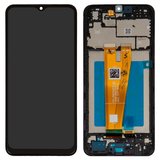 LCD compatible with Samsung A045 Galaxy A04, (black, with frame, Original (PRC))
