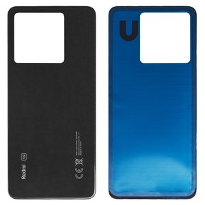 Housing Back Cover compatible with Xiaomi Redmi Note 13 Pro 5G, black, midnight black 