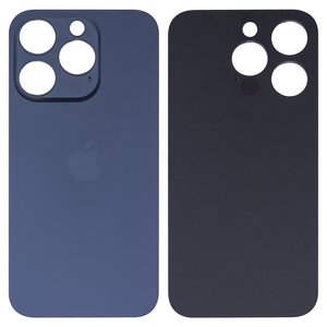 Panel trasero de carcasa puede usarse con iPhone 15 Pro, azul, no es necesario desmontar la cámara, HC, big hole