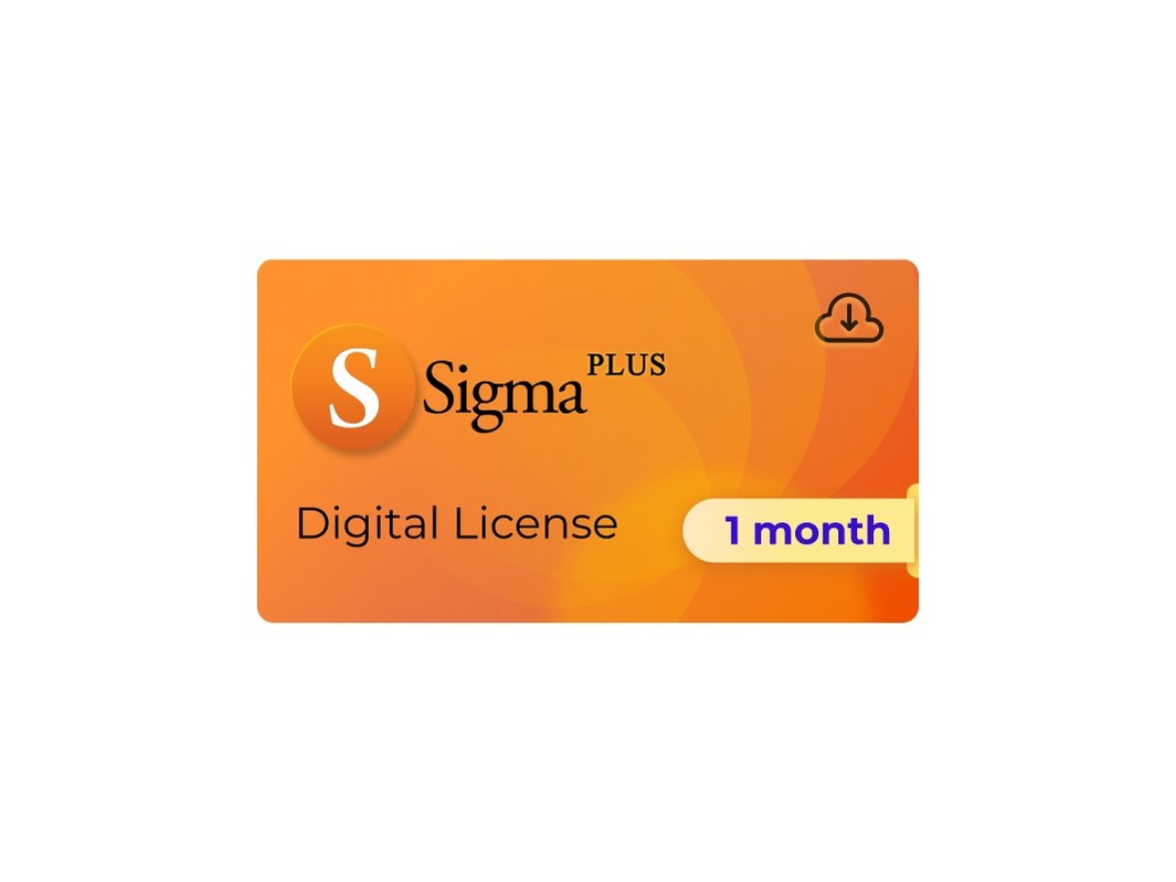 Sigma Plus 1 Month License - All Spares