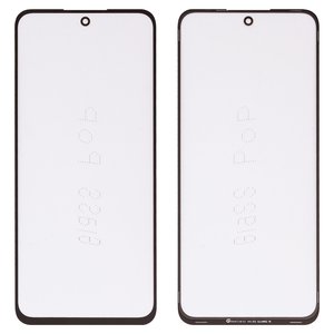 Стекло корпуса G+OCA PRO для Xiaomi Poco M6 Pro 5G, Redmi 12, Redmi 12 5G, с OCA пленкой, черное