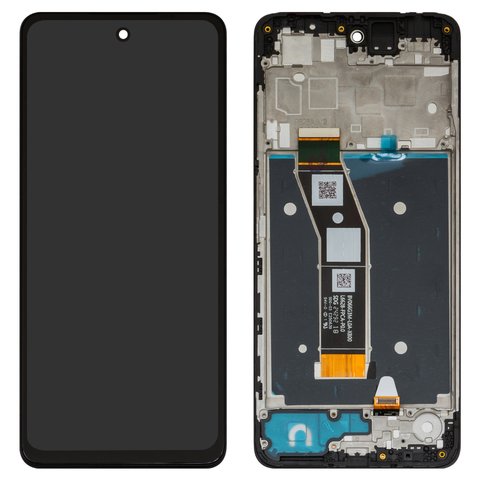 LCD compatible with Motorola Moto G24, Moto G24 Power, black, with frame, Original PRC , XT2423 1, XT2421 2, XT2421 3 