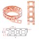 Copper Tape for Battery Welding 21700 2P, (0.2 mm, 21.5 mm, 1 m)