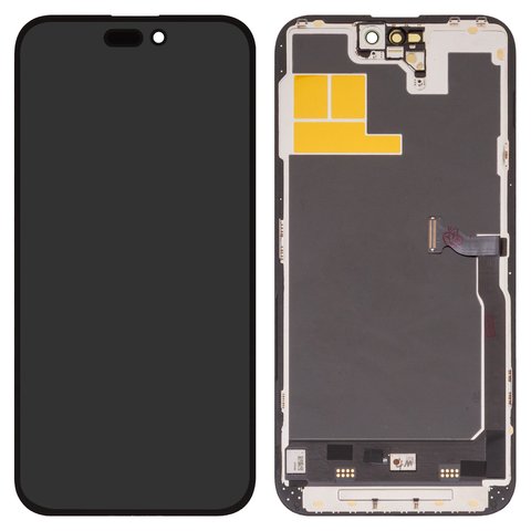 LCD Wextom compatible with iPhone 14 Pro Max, black, with frame, HC, without error, OLED  soft, Diagnosable, 120Hz 