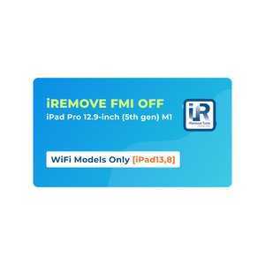 iRemove FMI OFF iPad Pro 12.9 inch 5th Gen  M1 WiFi Only [iPad13,8]