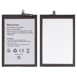 Batería Li426595ADTHP puede usarse con Oscal Tiger 12; Blackview Shark 8, Li ion, 3.87 V, 5000 mAh, Original PRC 