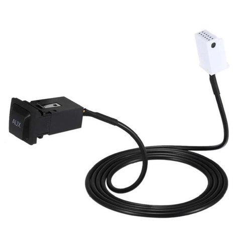 Cable AUX original para Volkswagen con sistema multimedia RCD510/RNS315