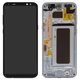 LCD compatible with Samsung G955 Galaxy S8 Plus, (silver, with frame, Original (PRC), arctic Silver, original glass)