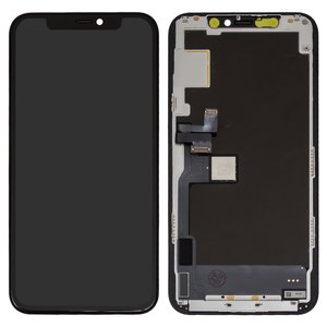 LCD compatible with iPhone 11 Pro, black, with frame, Original PRC , without IC  #Self welded OEM
