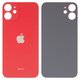 Housing Back Cover compatible with iPhone 12 mini, (red, big hole)