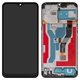LCD compatible with Samsung A107 Galaxy A10s, A107F/DS Galaxy A10s, (black, with frame, FLYCDI)