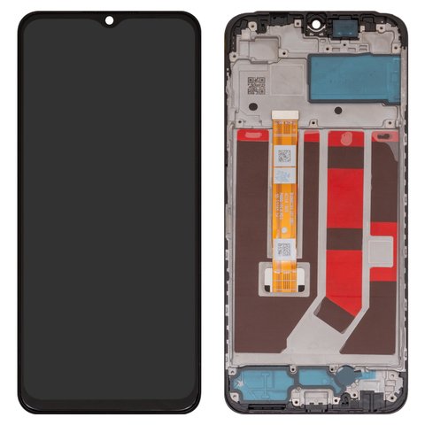 LCD compatible with Oppo A38, black, with frame, Original PRC , CPH2579, HTF066H015 FPC A1