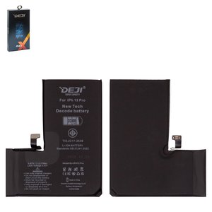 Battery Deji compatible with Apple iPhone 13 Pro, Li ion, 3.87 V, 3300 mAh, High Capacity, without error "Unknown Part", decode battery 