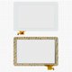 Cristal táctil puede usarse con China-Tablet PC 10,1"; Ritmix RMD-1027, blanco, 259 mm, 12 pin, 169 mm, capacitivo, 10,1", #TOPSUN_F0027_A3/QSD E-C10016-02/PB101DR8356-R1