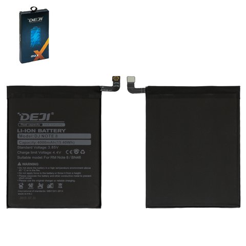Batería Deji BN46 puede usarse con Xiaomi Redmi 7, Redmi Note 8, Redmi Note 8 2021 , Redmi Note 8T, Li ion, 3.85 V, 4000 mAh