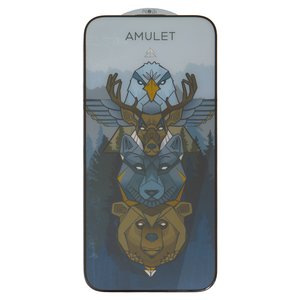 Vidrio de protección templado iNobi Amulet puede usarse con Apple iPhone 16 Pro Max, Full Glue, Anti Static, negro