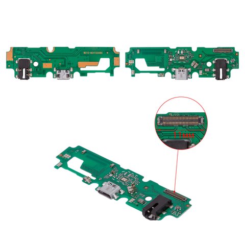 Cable flex puede usarse con Vivo Y17 2019 , del conector de carga, del conector de auriculares, con micrófono, Copy, placa del cargador, 50 pin 11 mm