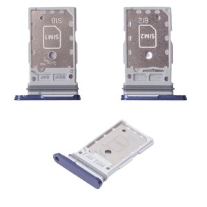 Sujetador de tarjeta SIM puede usarse con Samsung S931 Galaxy S25, S936 Galaxy S25 Plus, negro, blue Black, dual sim