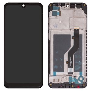 Pantalla LCD puede usarse con ZTE Blade A5 2020 , negro, con marco, High Copy, SKI608 B09 V0.1