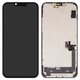 Pantalla LCD puede usarse con iPhone 14 Plus, negro, con marco, AAA, (TFT), ZY, LTPS HD+
