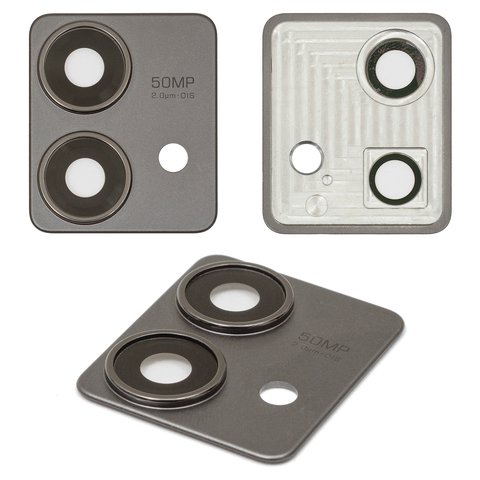 Vidrio de cámara puede usarse con Motorola Edge 40 Neo, negro, con marcos