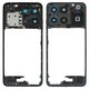 Parte media de carcasa puede usarse con Motorola Moto G15, negra