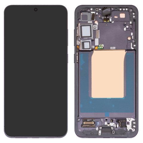Pantalla LCD puede usarse con Samsung S936 Galaxy S25 Plus, negro, con marco, Original PRC 