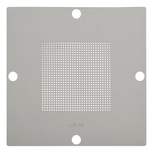 Универсальный BGA трафарет для наборов для BGA реболлинга ACHI 56, LP 37; стола для BGA трафаретов ACHI Reballing Stand, диаметр 1,0 мм, шаг 1,5 мм