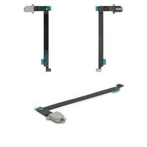 Шлейф для iPad Pro 12.9 2015 1h Gen , конектора навушників, білий, з компонентами