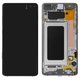 Дисплей для Samsung G975 Galaxy S10 Plus, белый, с рамкой, Original, сервисная упаковка, ceramic white, #GH82-18849J/GH82-18834J