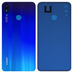 Задняя панель корпуса для Huawei Nova 3i, P Smart Plus, фиолетовая, со стеклом камеры, iris purple