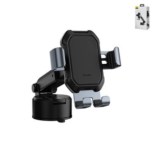 Автомобільний тримач Baseus, чорний, висувний, вакуумний присос, #SUYL TK01